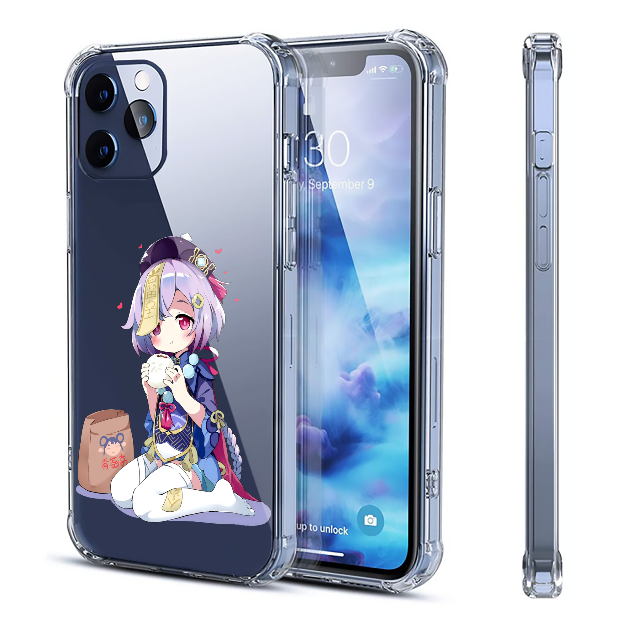 げんし神 七七 なな  genshin Nana 【iPhone 12シリーズ対応】透明スマホケース（クリアソフトケース）